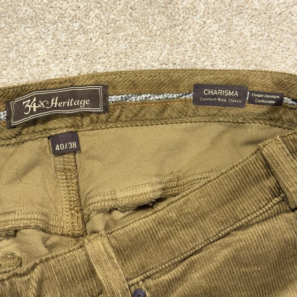 34 Heritage Charisma Corduroy Pants Mens 40x38 Tan Brown Comfort Rise NWOT